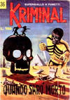 Cover for Kriminal (Editoriale Corno, 1964 series) #36