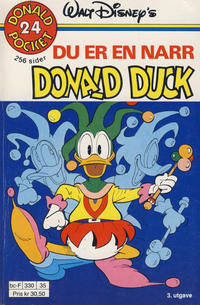 Cover Thumbnail for Donald Pocket (Hjemmet / Egmont, 1968 series) #24 - Du er en narr Donald Duck [3. opplag Reutsendelse 330 35]