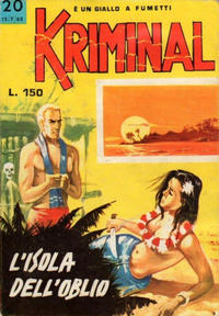 Cover Thumbnail for Kriminal (Editoriale Corno, 1964 series) #20