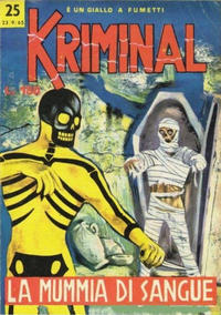 Cover for Kriminal (Editoriale Corno, 1964 series) #25