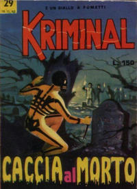 Cover Thumbnail for Kriminal (Editoriale Corno, 1964 series) #29