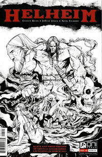 Cover Thumbnail for Helheim (Oni Press, 2013 series) #1 [NYCC Black & White Retailer Preview Variant Cover by Joëlle Jones]