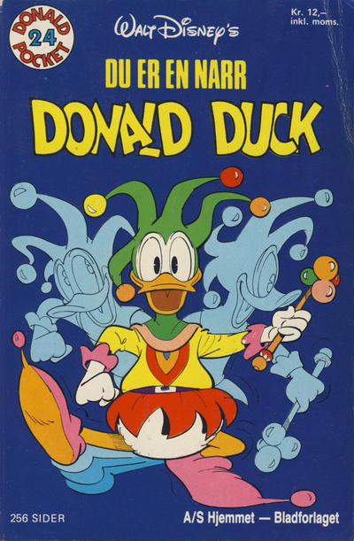 Cover for Donald Pocket (Hjemmet / Egmont, 1968 series) #24 - Du er en narr Donald Duck [1. opplag]