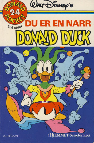 Cover for Donald Pocket (Hjemmet / Egmont, 1968 series) #24 - Du er en narr Donald Duck [2. opplag]