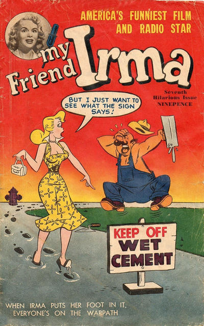 Cover for My Friend Irma (Horwitz, 1950 ? series) #7