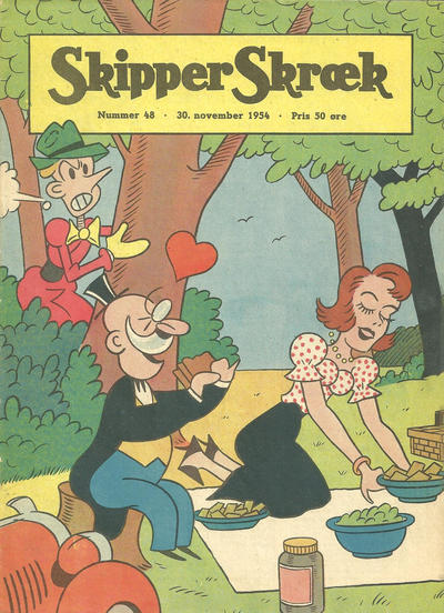 Cover for Skipper Skræk (Aller [DK], 1938 series) #48/1954