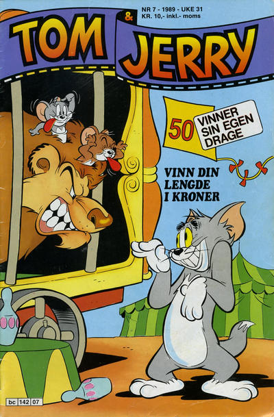 Cover for Tom & Jerry (Semic, 1979 series) #7/1989