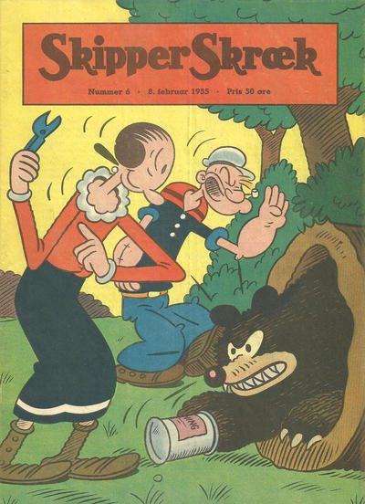Cover for Skipper Skræk (Aller [DK], 1938 series) #6/1955