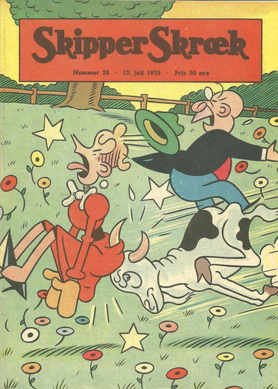 Cover for Skipper Skræk (Aller [DK], 1938 series) #28/1955