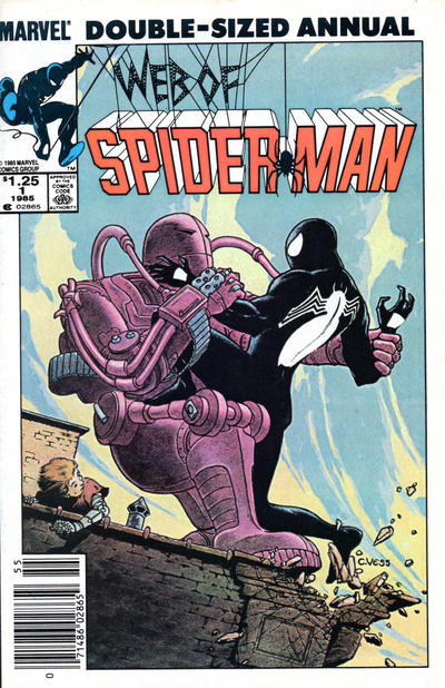 Cover for Web of Spider-Man Annual (Marvel, 1985 series) #1 [Newsstand]