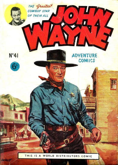 Cover for John Wayne Adventure Comics (World Distributors, 1950 ? series) #41
