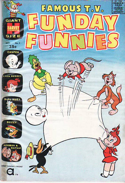 Cover for Famous TV Funday Funnies (Harvey, 1961 series) #1 [Canadian]