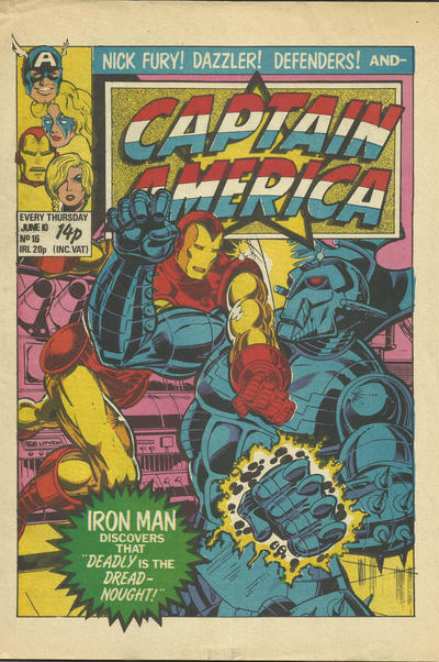 Cover for Captain America (Marvel UK, 1981 series) #16