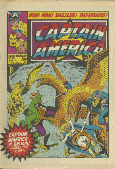 Cover for Captain America (Marvel UK, 1981 series) #14