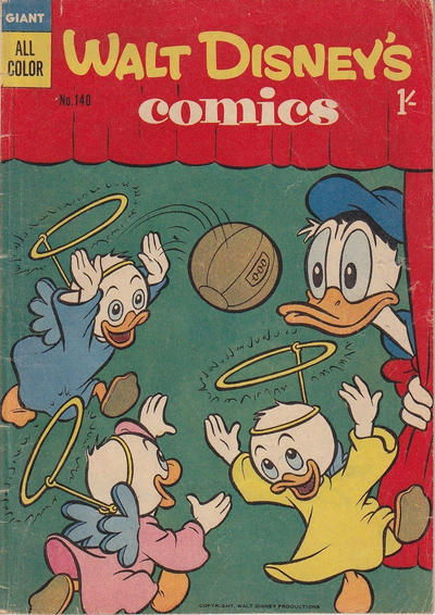 Cover for Walt Disney's Comics (W. G. Publications; Wogan Publications, 1946 series) #140