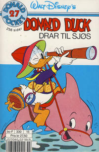 Cover Thumbnail for Donald Pocket (Hjemmet / Egmont, 1968 series) #27 - Donald Duck drar til sjøs [3. opplag Reutsendelse 330 15]