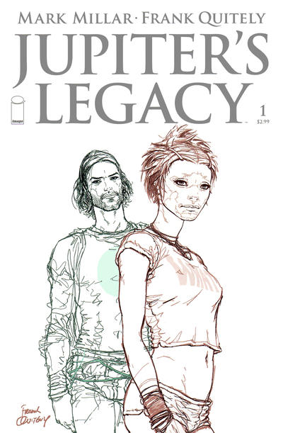 Cover for Jupiter's Legacy (Image, 2013 series) #1 [Frank Quitely sketch cover]