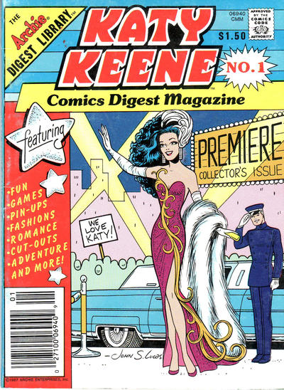 Cover for Katy Keene Comics Digest Magazine (Archie, 1987 series) #1 [Canadian]