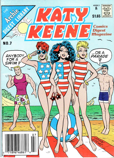 Cover for Katy Keene Comics Digest Magazine (Archie, 1987 series) #7 [Canadian]