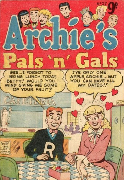 Cover for Archie's Pals 'n' Gals (H. John Edwards, 1950 ? series) #27