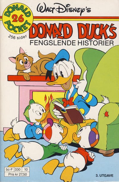 Cover for Donald Pocket (Hjemmet / Egmont, 1968 series) #26 - Donald Duck's fengslende historier [3. opplag Reutsendelse 330 10]