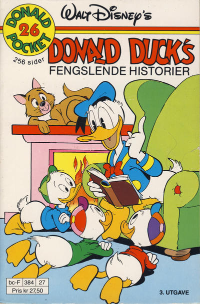 Cover for Donald Pocket (Hjemmet / Egmont, 1968 series) #26 - Donald Duck's fengslende historier [3. opplag]