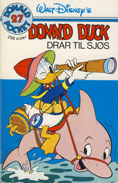 Cover for Donald Pocket (Hjemmet / Egmont, 1968 series) #27 - Donald Duck drar til sjøs [1. opplag]
