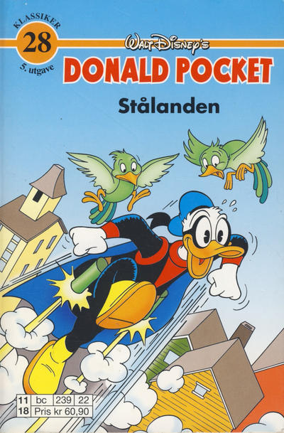Cover for Donald Pocket (Hjemmet / Egmont, 1968 series) #28 - Stålanden [5. opplag]