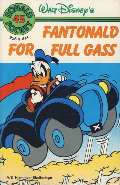 Cover for Donald Pocket (Hjemmet / Egmont, 1968 series) #45 - Fantonald for full gass [1. opplag]
