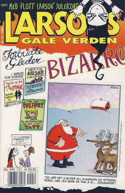 Cover for Larsons gale verden (Bladkompaniet / Schibsted, 1992 series) #12/2001
