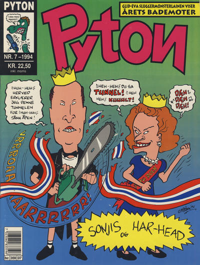 Cover for Pyton (Bladkompaniet / Schibsted, 1988 series) #7/1994