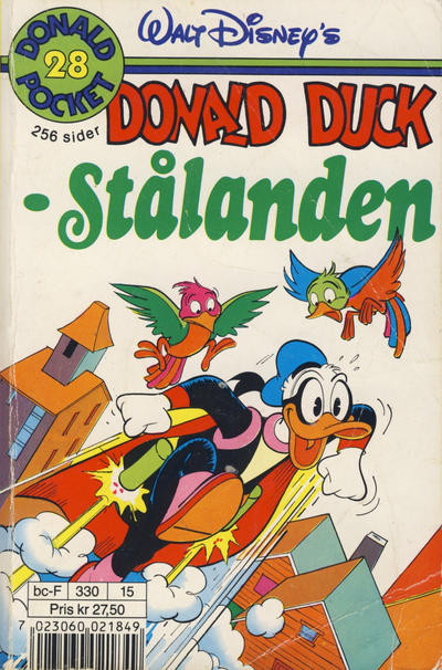 Cover for Donald Pocket (Hjemmet / Egmont, 1968 series) #28 - Stålanden [3. opplag Reutsendelse 330 15]