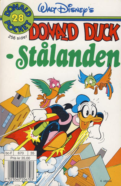 Cover for Donald Pocket (Hjemmet / Egmont, 1968 series) #28 - Stålanden [4. opplag]
