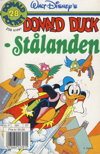 Cover for Donald Pocket (Hjemmet / Egmont, 1968 series) #28 - Stålanden [4. opplag Reutsendelse 391 07]