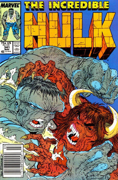 Cover for The Incredible Hulk (Marvel, 1968 series) #341 [Newsstand]