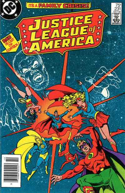 Cover for Justice League of America (DC, 1960 series) #231 [Newsstand]