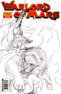 Cover Thumbnail for Warlord of Mars (Dynamite Entertainment, 2010 series) #10 [Joe Jusko Black & White Art Retailer Incentive]