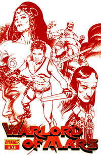 Cover Thumbnail for Warlord of Mars (Dynamite Entertainment, 2010 series) #10 [Stephen Sadowski Martian Red Retailer Incentive]