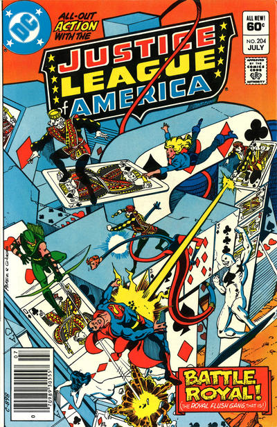 Cover for Justice League of America (DC, 1960 series) #204 [Newsstand]