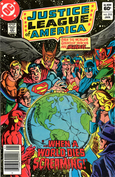Cover for Justice League of America (DC, 1960 series) #210 [Newsstand]