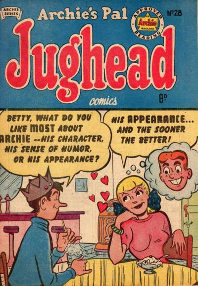 Cover for Archie's Pal Jughead (H. John Edwards, 1950 ? series) #28