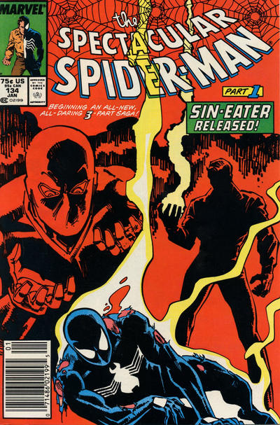 Cover for The Spectacular Spider-Man (Marvel, 1976 series) #134 [Newsstand]