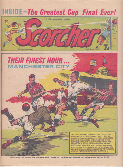Cover for Scorcher (IPC, 1970 series) #11 April 1970 [14]