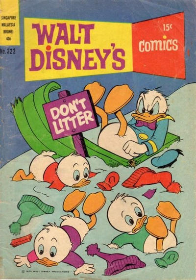 Cover for Walt Disney's Comics (W. G. Publications; Wogan Publications, 1946 series) #322