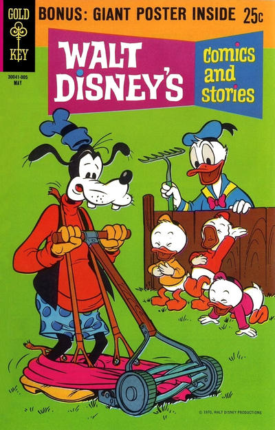 Cover for Walt Disney's Comics and Stories (Western, 1962 series) #v30#8 (356) [Giant Poster Edition]