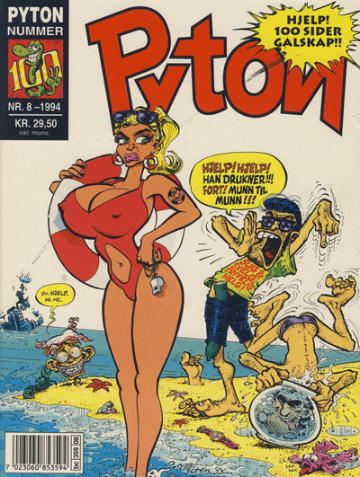 Cover for Pyton (Bladkompaniet / Schibsted, 1988 series) #8/1994