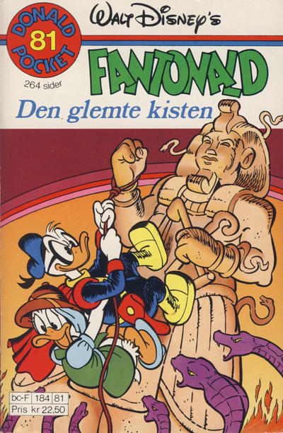 Cover for Donald Pocket (Hjemmet / Egmont, 1968 series) #81 - Fantonald Den glemte kisten [1. opplag]