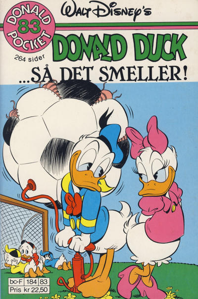 Cover for Donald Pocket (Hjemmet / Egmont, 1968 series) #83 - Donald Duck Så det smeller! [1. opplag]