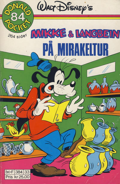 Cover for Donald Pocket (Hjemmet / Egmont, 1968 series) #84 - Mikke & Langbein På mirakeltur [1. opplag Reutsendelse 384 33]