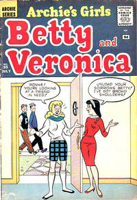 Cover for Archie's Girls Betty and Veronica (Archie, 1950 series) #55 [British]